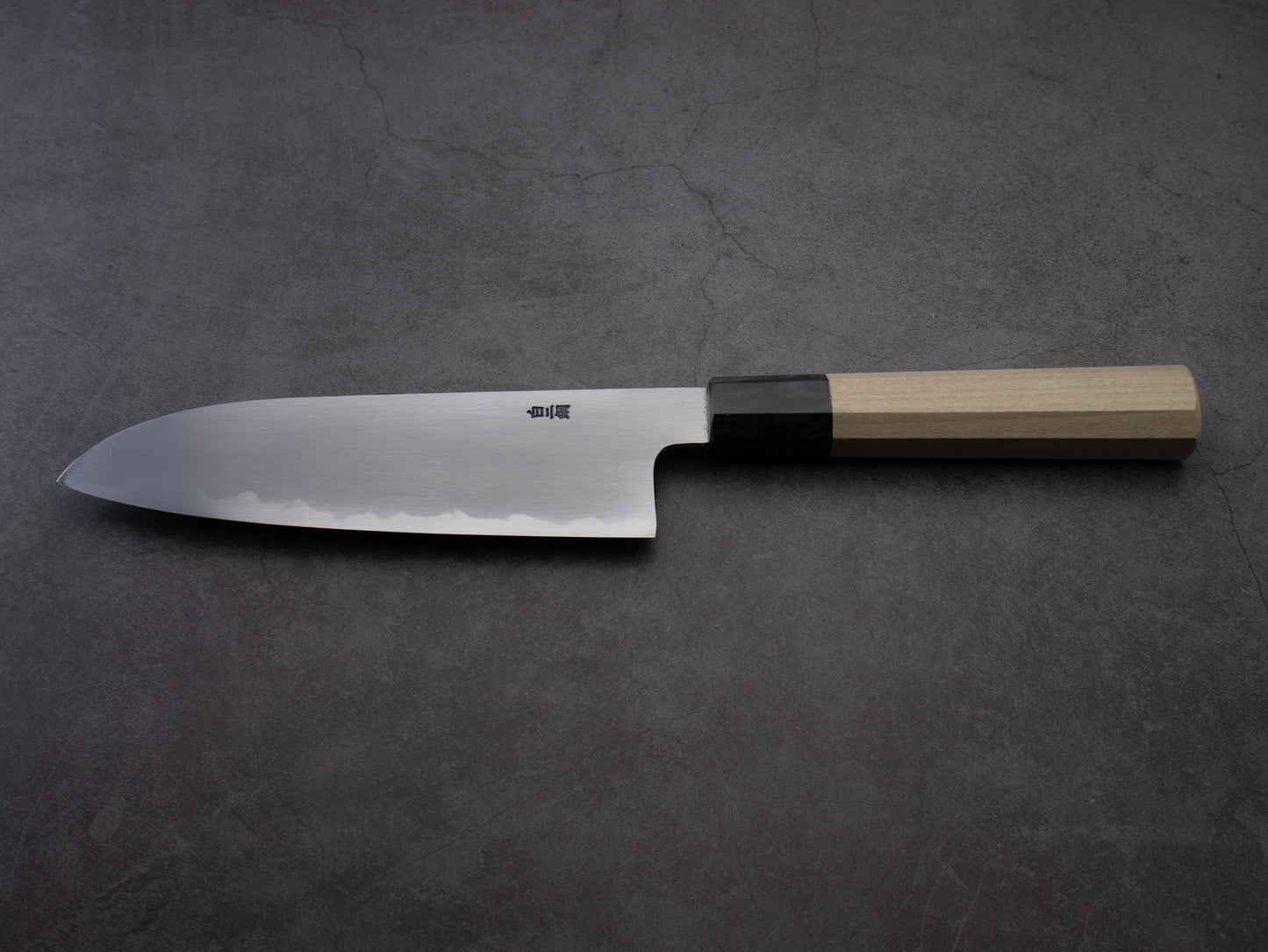 Japanese Santoku Knife "YUKISHIRO" White Steel 7.1 in (180 mm) #1654 MinonoKuni Yamahide