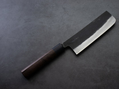 Japanese Nakiri Knife "UN" Blue Steel 6.7 in (170mm) #2060 MinonoKuni Yamahide