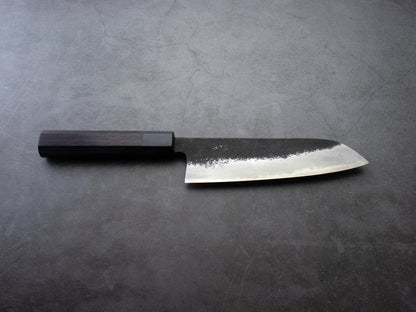 Japanese Santoku Knife "UN" Blue Steel 6.7 in (170 mm) #2063 MinonoKuni Yamahide