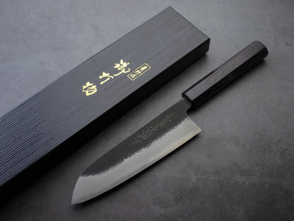 Japanese Santoku Knife "UN" Blue Steel 6.7 in (170 mm) #2063 MinonoKuni Yamahide