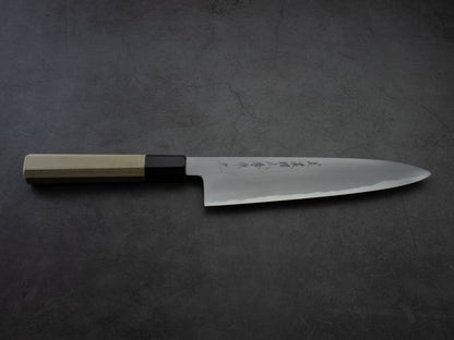 Japanese Gyuto Knife "YUKISHIRO" White Steel MinonoKuni Yamahide