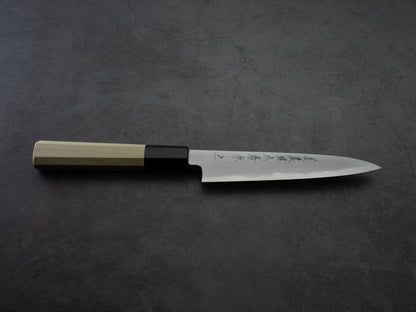 Japanese Petty Knife "YUKISHIRO" White Steel MinonoKuni Yamahide