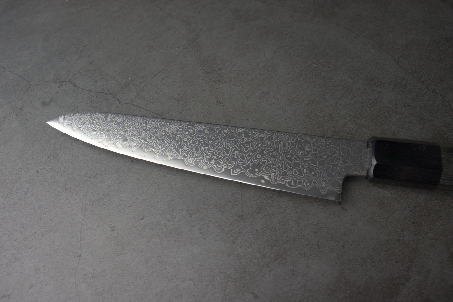 Japanese Petty Knife "KAGEROU" Damascus/Super Gold 2 (SPG2) 5.9 in (150 mm) #3020 MinonoKuni Yamahide